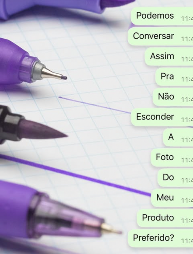 Correios employee at a counter